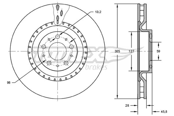 Brzdový kotúč TOMEX Brakes
